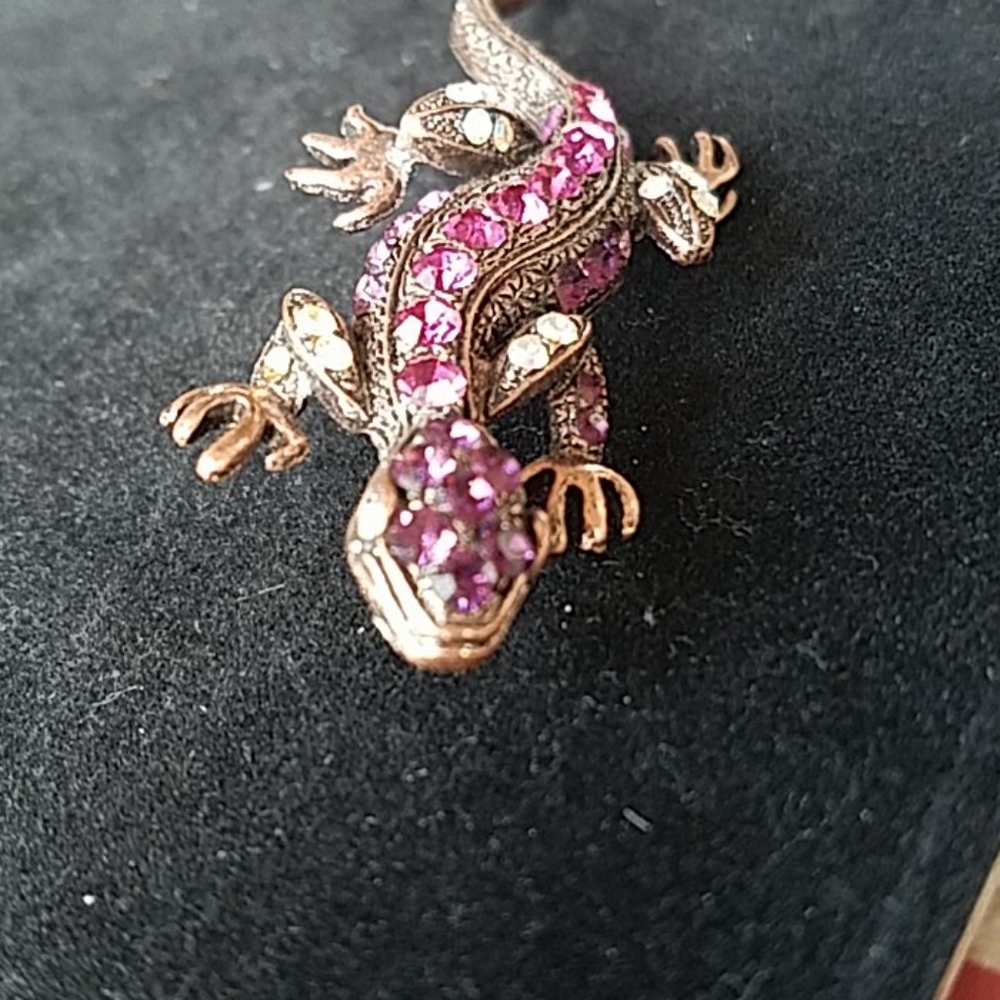 VINTAGE Lizard Brooch/ Pin - Picture 5 of 5